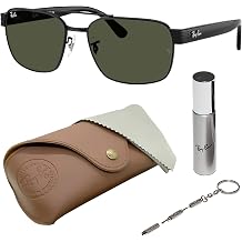 Ray-Ban RB3751 Square Shaped Sunglasses for Men & Women with Official RAYBAN Eyewear Kit