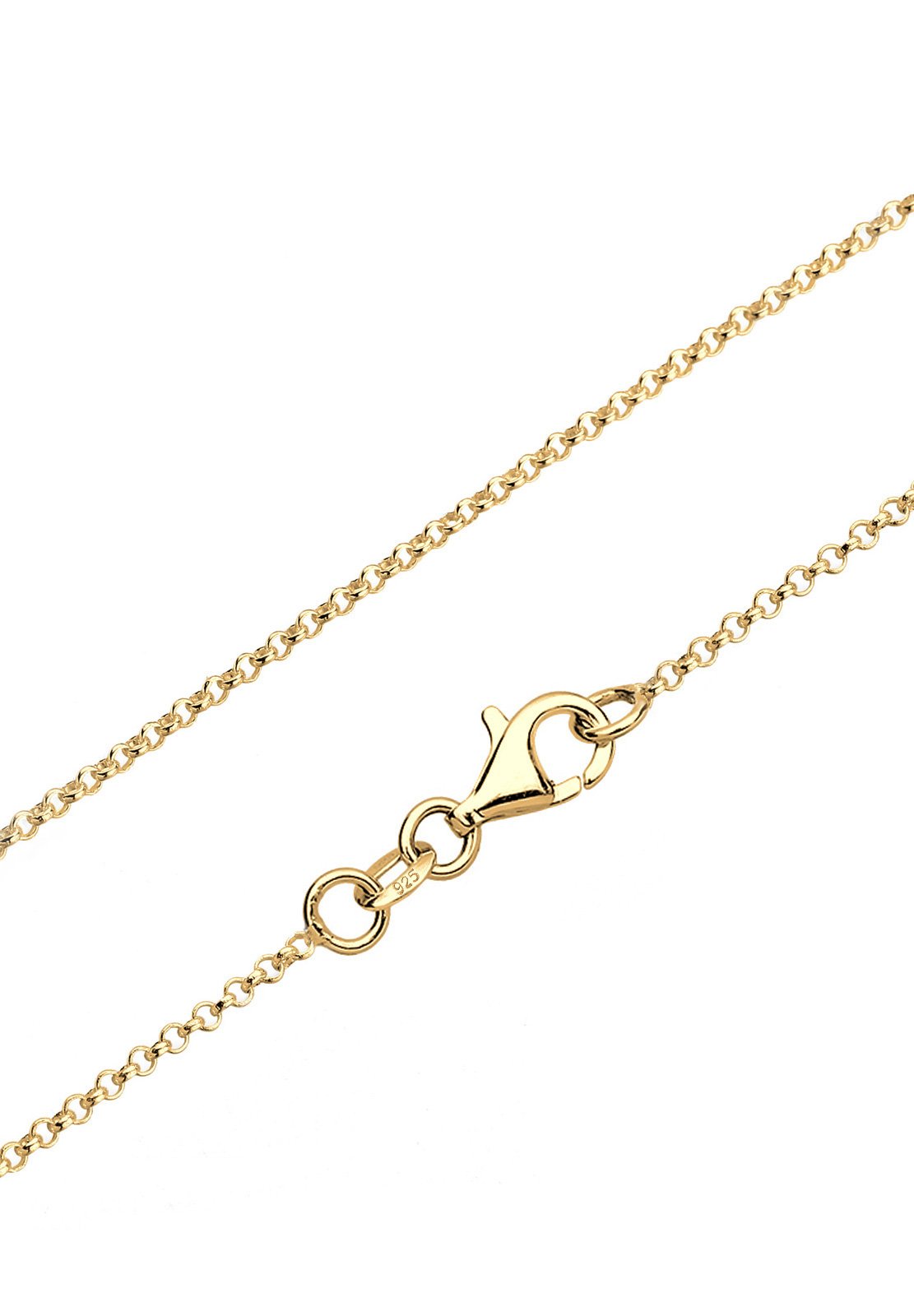 Elli Damen-Kette mit Anhänger Kleeblatt 925 Silber 40 cm