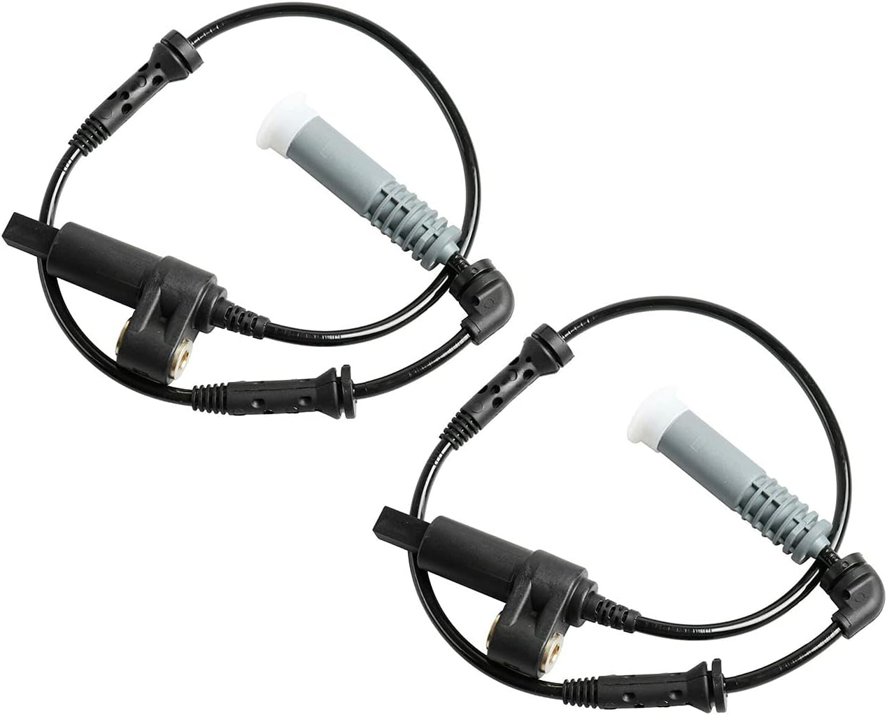 Xinhan 4pcs 34521164651 Front and 34521164652 Rear ABS Wheel Speed Sensor for 3 Series E46 316i 318i 320i 323i 325i 328i 330i (4PCS Front-Rear)