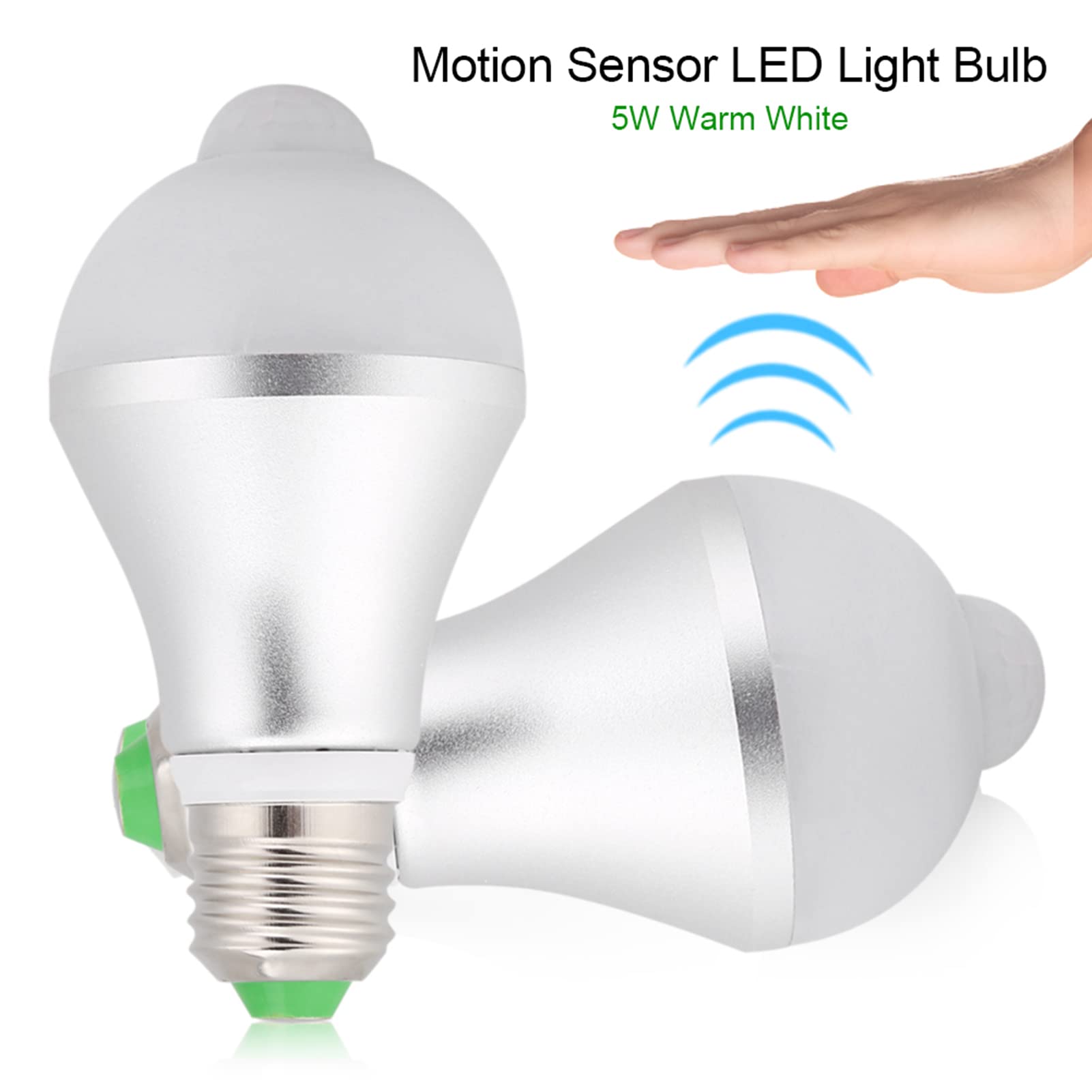 LED Lamp met Bewegingssensor - Aigi Linido - A60 - E27 Fitting - 6W - Warm Wit 3000K | BES LED