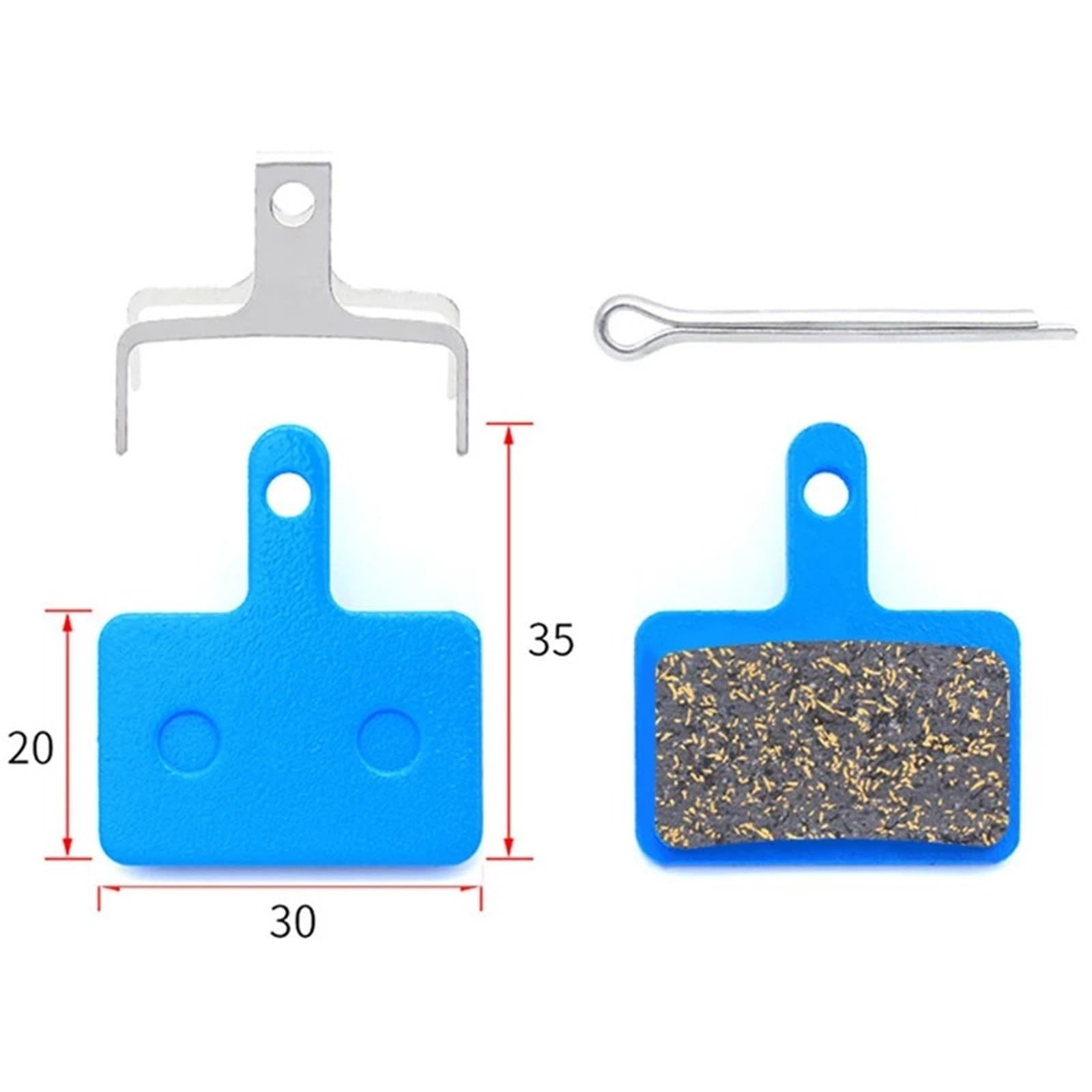Ajuste Para B01S M375 20 Pares De Pastillas Freno Disco Bicicleta Resina Cerámica M395 M446 Deore Para M515 Para Piezas Repuesto Ciclismo MTB Pastillas de Freno(E)