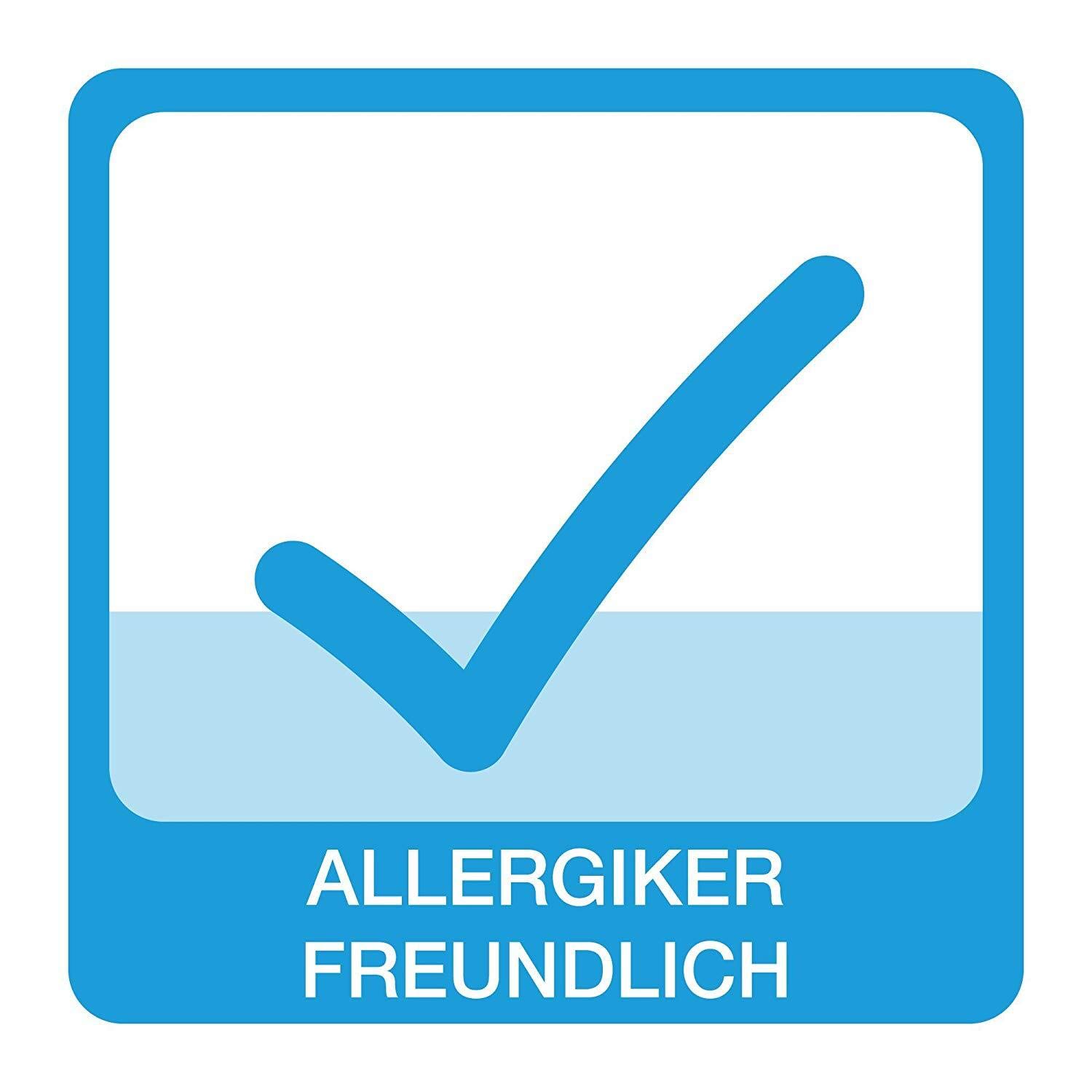 Schlafmond Medicus Clean Allergiker Winterdecke 155x220 Set mit Kissen 80x80 cm - Bettdecke 155x220 Set mit Kissen aus Baumwolle - Waschbar bis 95 Grad