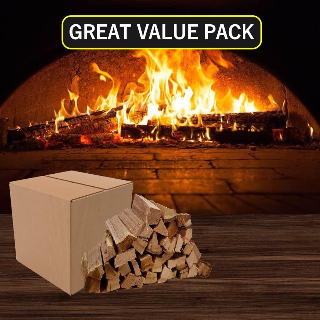 Old Potters Kiln Dried Mini Pizza Oven Cooking Logs~ 6 Inch Wood Logs for Grills and Smokers, Solo Stove Mesa XL Hickory~ 12 lbs, (790 Cubic Inches)