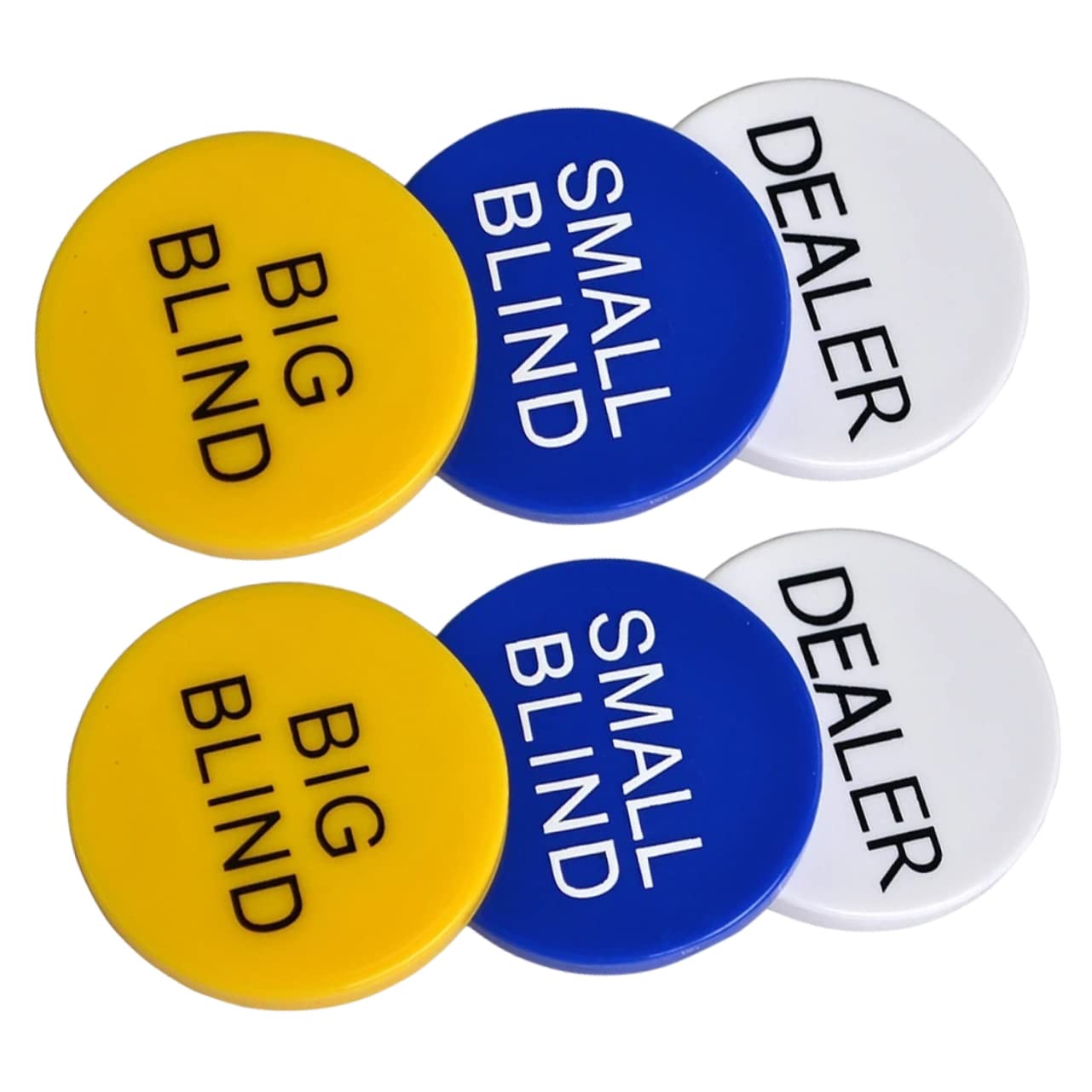 BRIGHTFUFU 2 Sets Game Tokens Bingo Chips Poker Chips for Bingo Games Creative Design