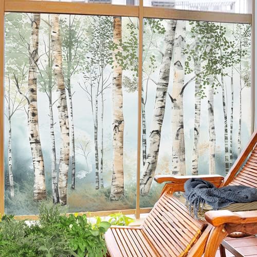 Membrena para ventana efecto esmerilado estilo bosque moderno miniatura 6