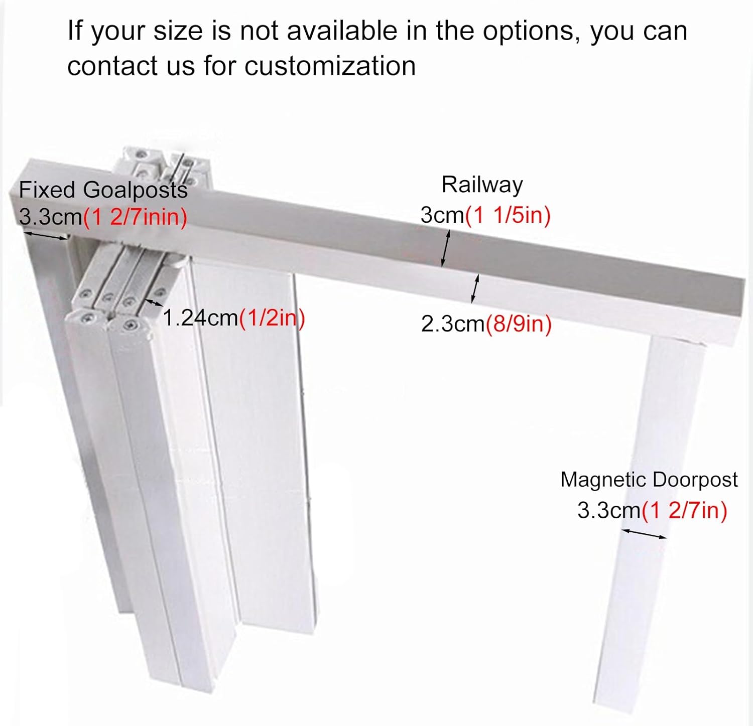 PVC Trackless Folding Sliding Door 78" Tall, Accordion Interior Door with Frosted Acrylic Glass, Ideal for Living Room, Doorway Room Divider, 35" Wide Panel (198cm x 88.9cm)