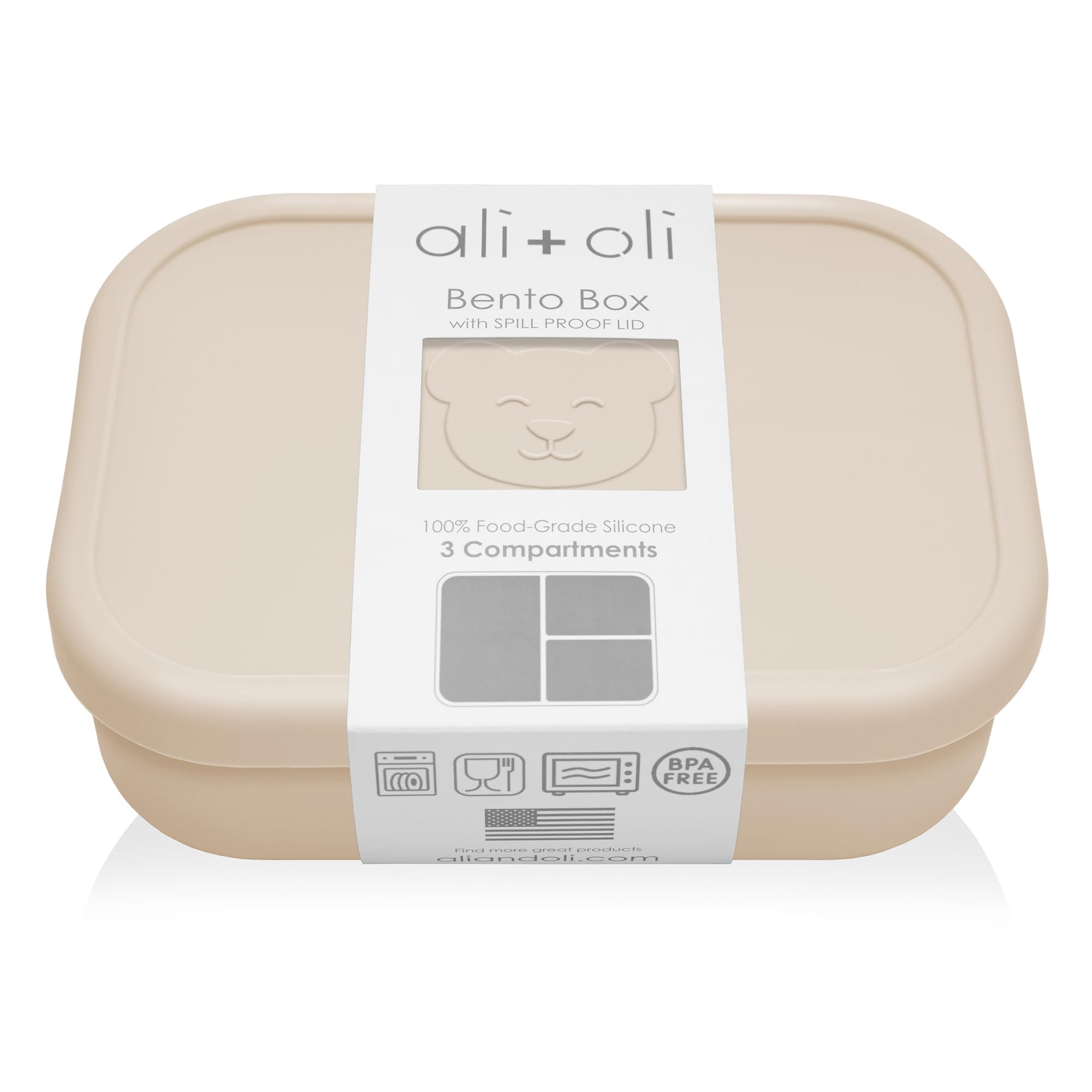 Ali+Oli Silicone Bento Coconut