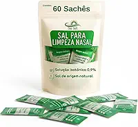 Kit C/60 Unidades Soro Fisiológico Sachê em Pó