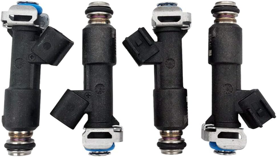 12582219 4pcs Set 4 Holes Fuel Injectors Replacement for 2005-2010 Chevrolet Cobalt 2.2L, 2007-2010 Pontiac G5 2.2L, 2006 Pontiac Pursuit 2.2L