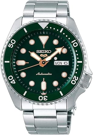 Seiko 5 Sports SRPD63 Mens Watch, Automatic Mechanical and Limited Distribution Model, Green