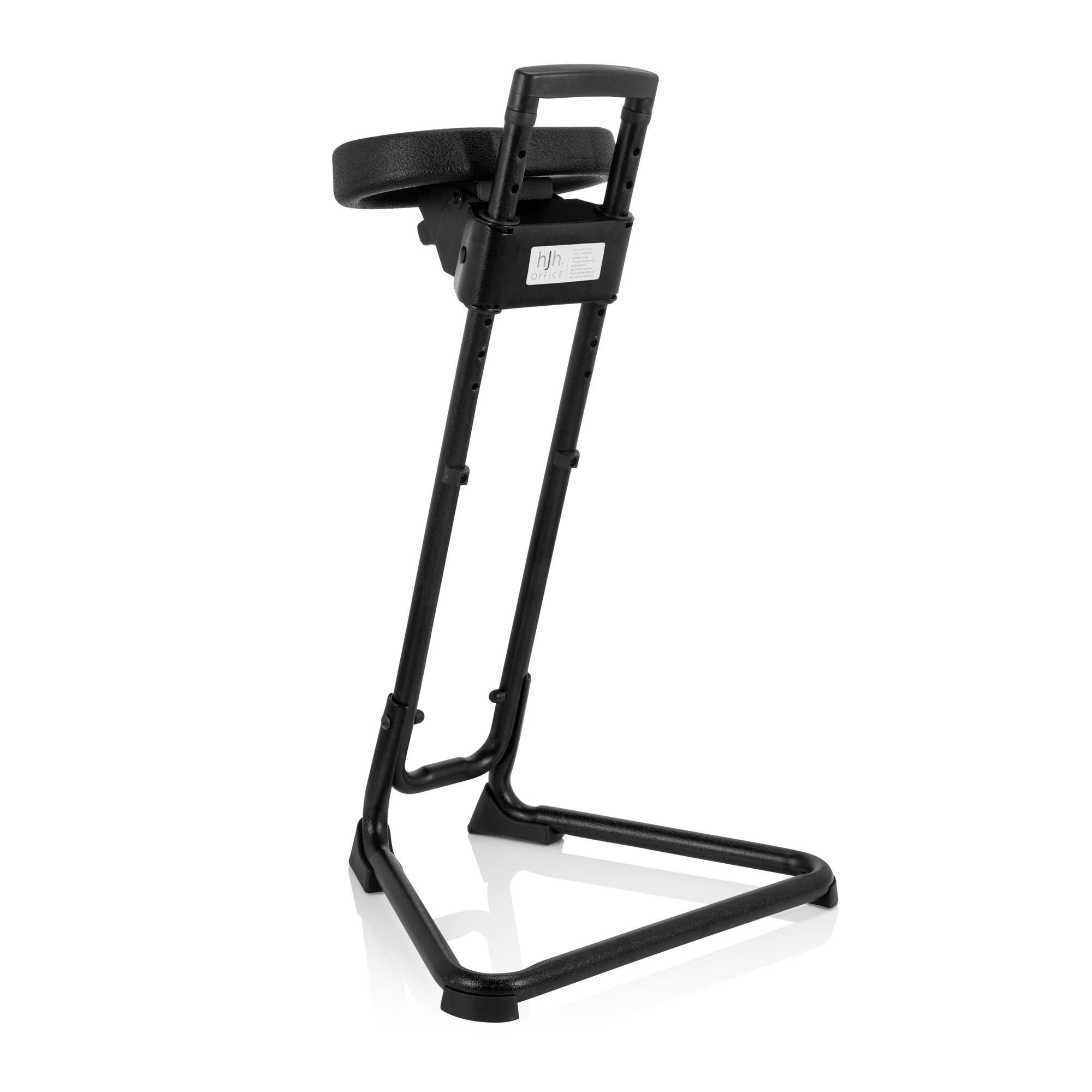 hjh Office 830010 Silla de Trabajo Top Work 32 Espuma Duro Negro Bastidor metálico Estable Asiento inclinable, Talla única