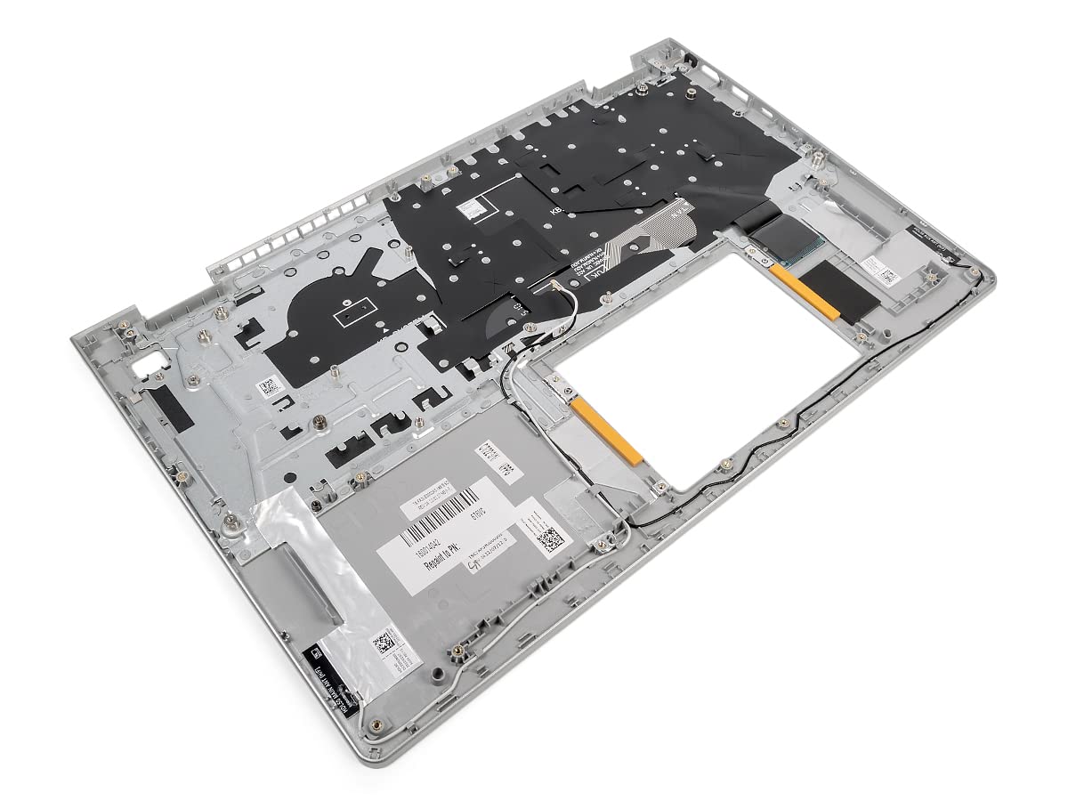 Dell Inspiron 15-3510/3520/3530-Series USB-C Repose-Poignets et Clavier FRANÇAIS - MV34N (T41XC) - Argent (Reconditionné)