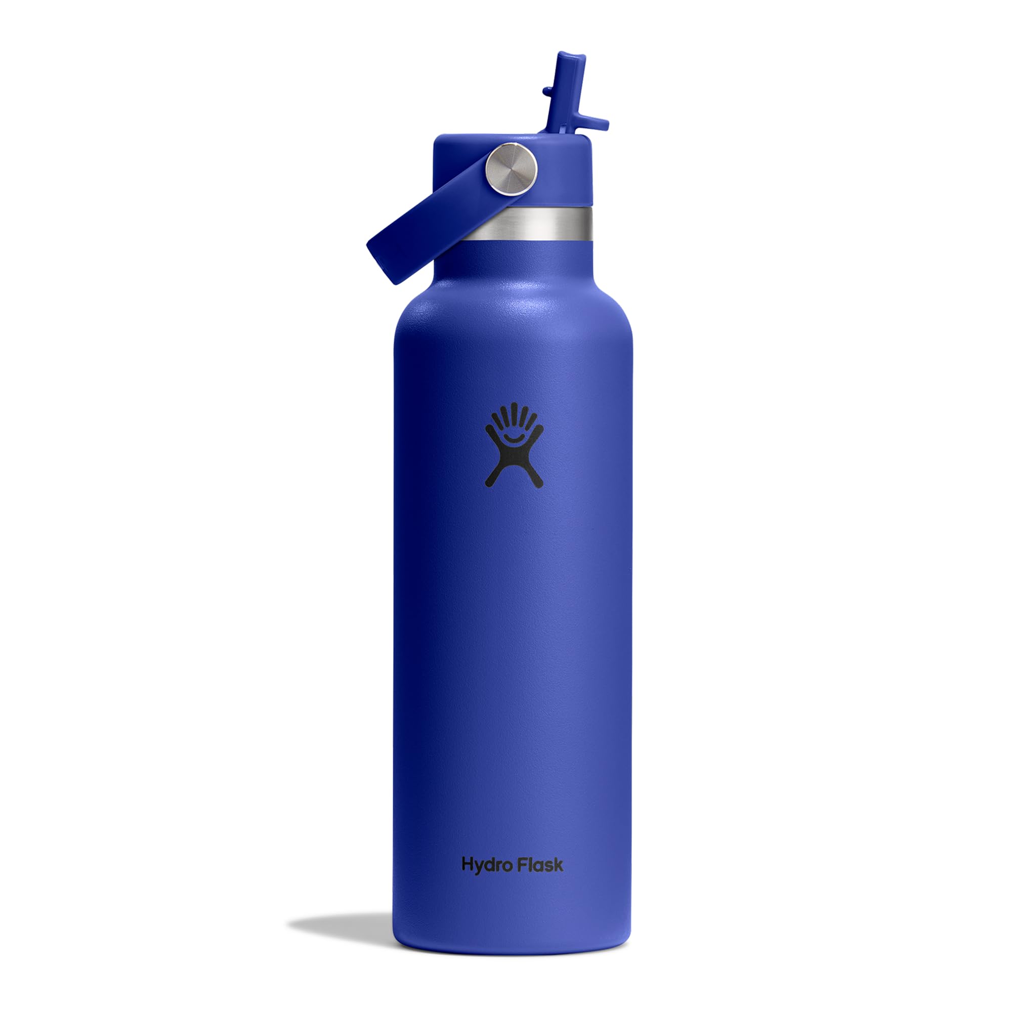 Hydro Flask  Standard Mouth Water Bottle 621 Ml (21 Oz) With Flex Straw Cap - Capri Blue