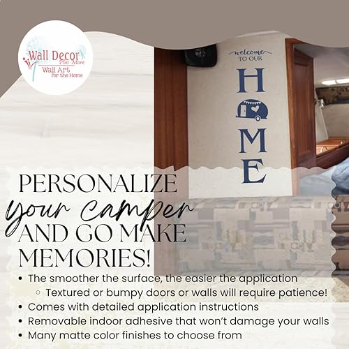 Miniatura 2 de Welcome to Our Home - Calcomanías de vinilo para caravanas, calcomanías de interior para remolques de caravanas, calcomanías de vinilo para cámper,
