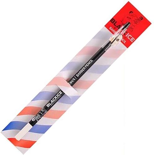 Miniatura 2 de Black Ice Herramienta de trazado de lápiz de pelo de peluquero para barba, línea capilar y cabra, detalles de contorno para peinado y modelado de