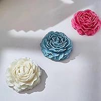 Vista 6 de 3D Peony Flower Fondant Silicone Mold for Candy Chocolate Cake Soap Candle Pastry Dessert, Epoxy Resin Molds for Home Decoration