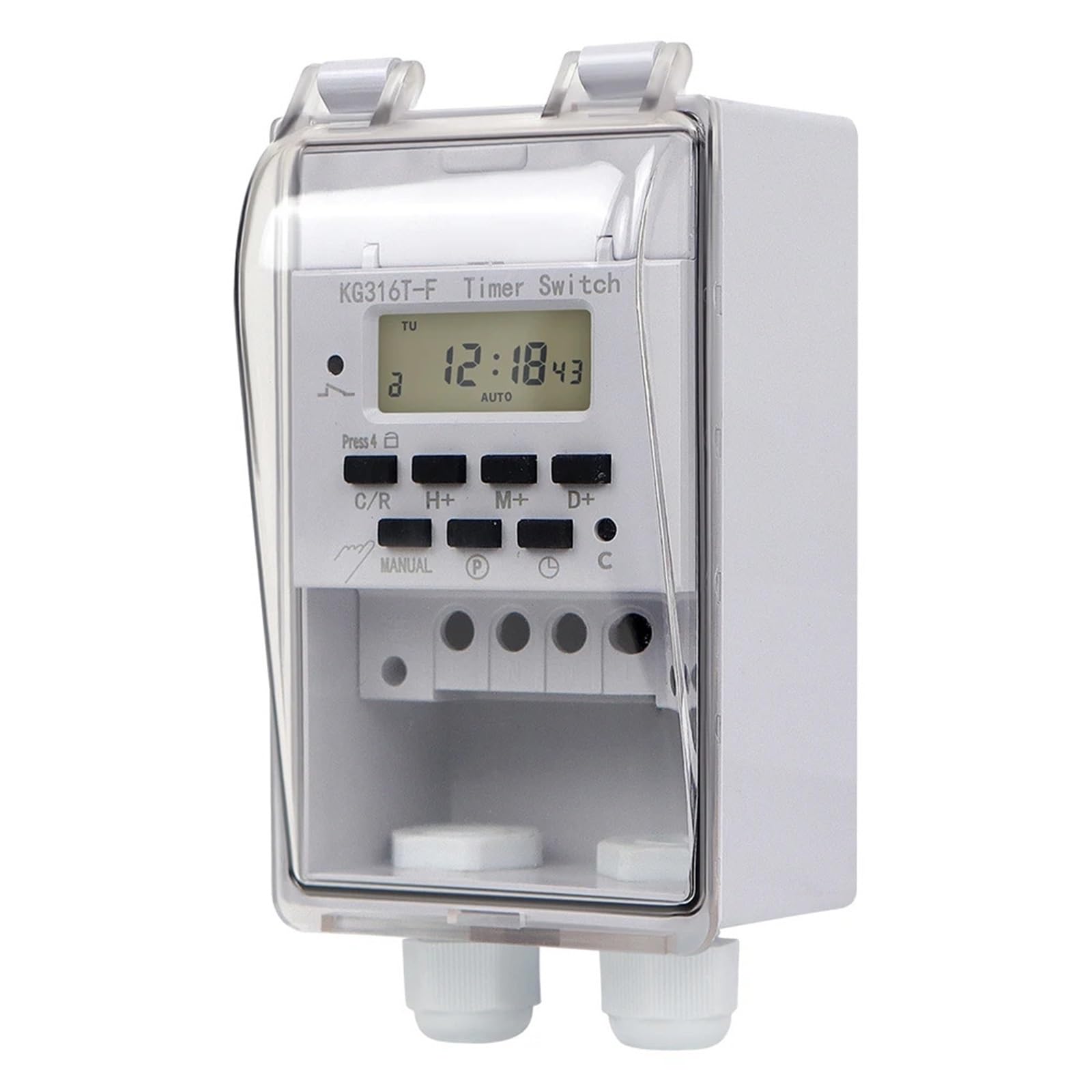 30A Digital Timer Switch Relay 168 Hours Weekly 7 Days Programmable Control AC 220V KG316T