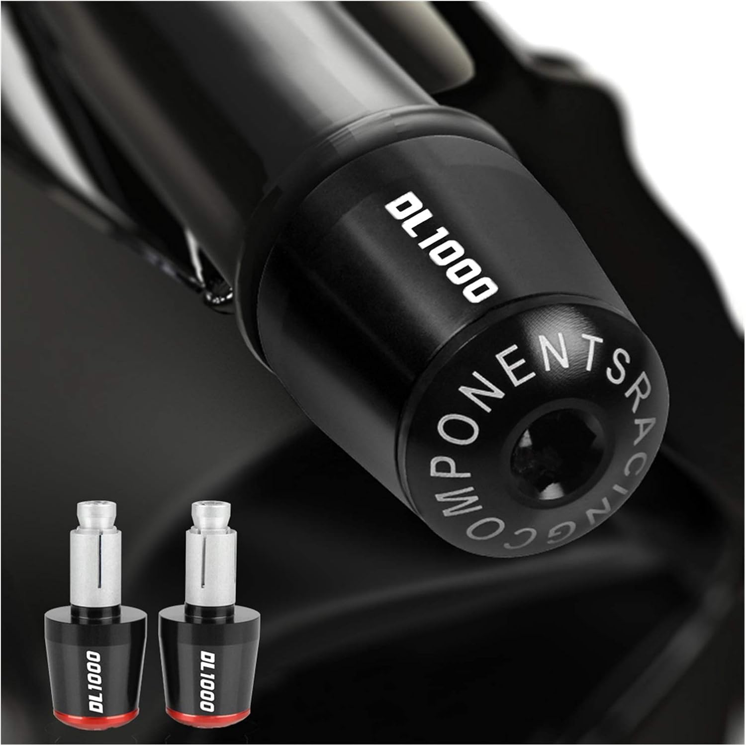 Motorcycle Handlebar Hand Grips Handle Bar End Cap Compatible with Su zu Ki DL1000 DL 1000 V-Strom 2013-2017 2014 2015