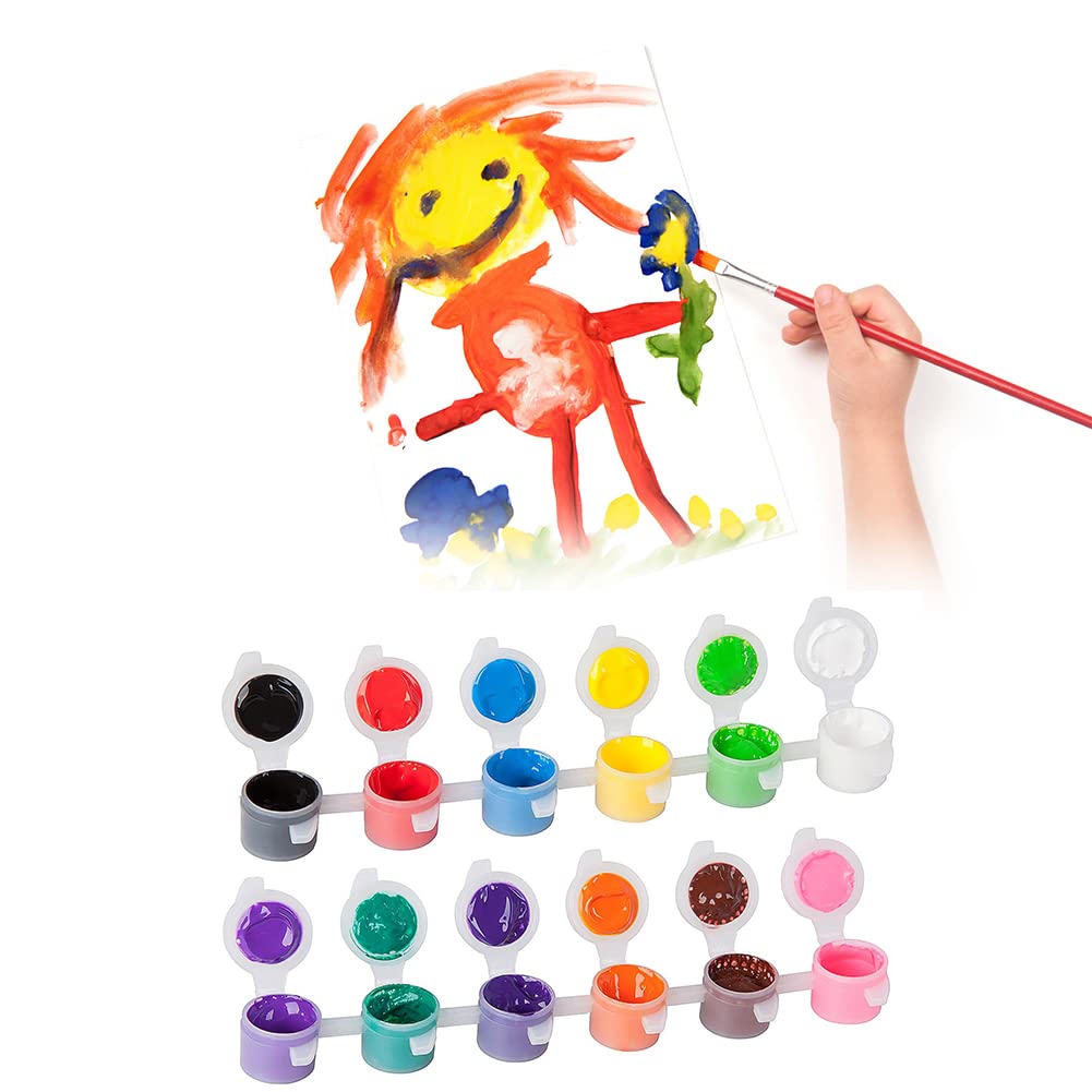 30 Vasetti Di Vernice Vuoti Da 5 Ml In PP Trasparente – Strisce Con Coperchi – Per Acquerelli E Hobby - 2