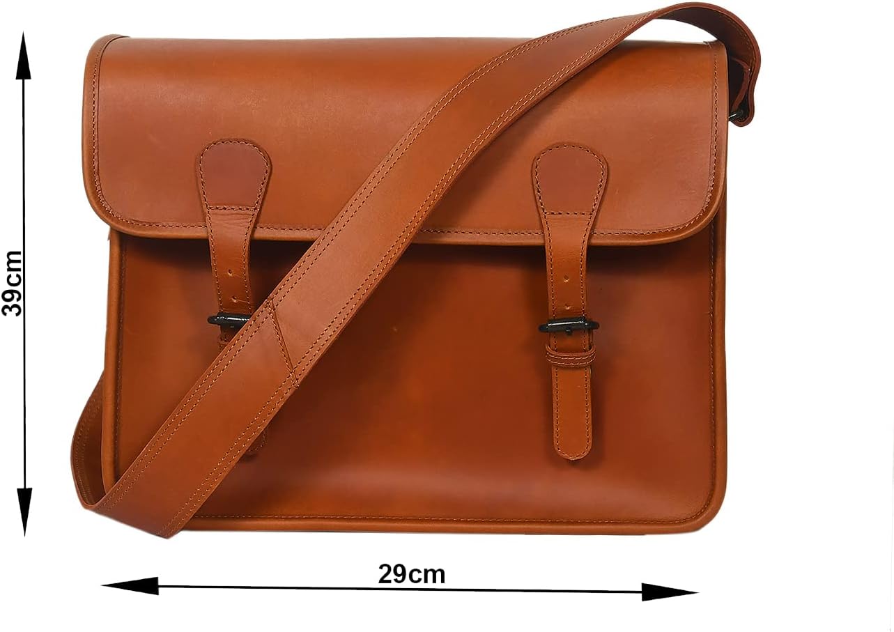 Celtic Leather Shoulder Messenger Laptop Bag | Travel Bag For Men