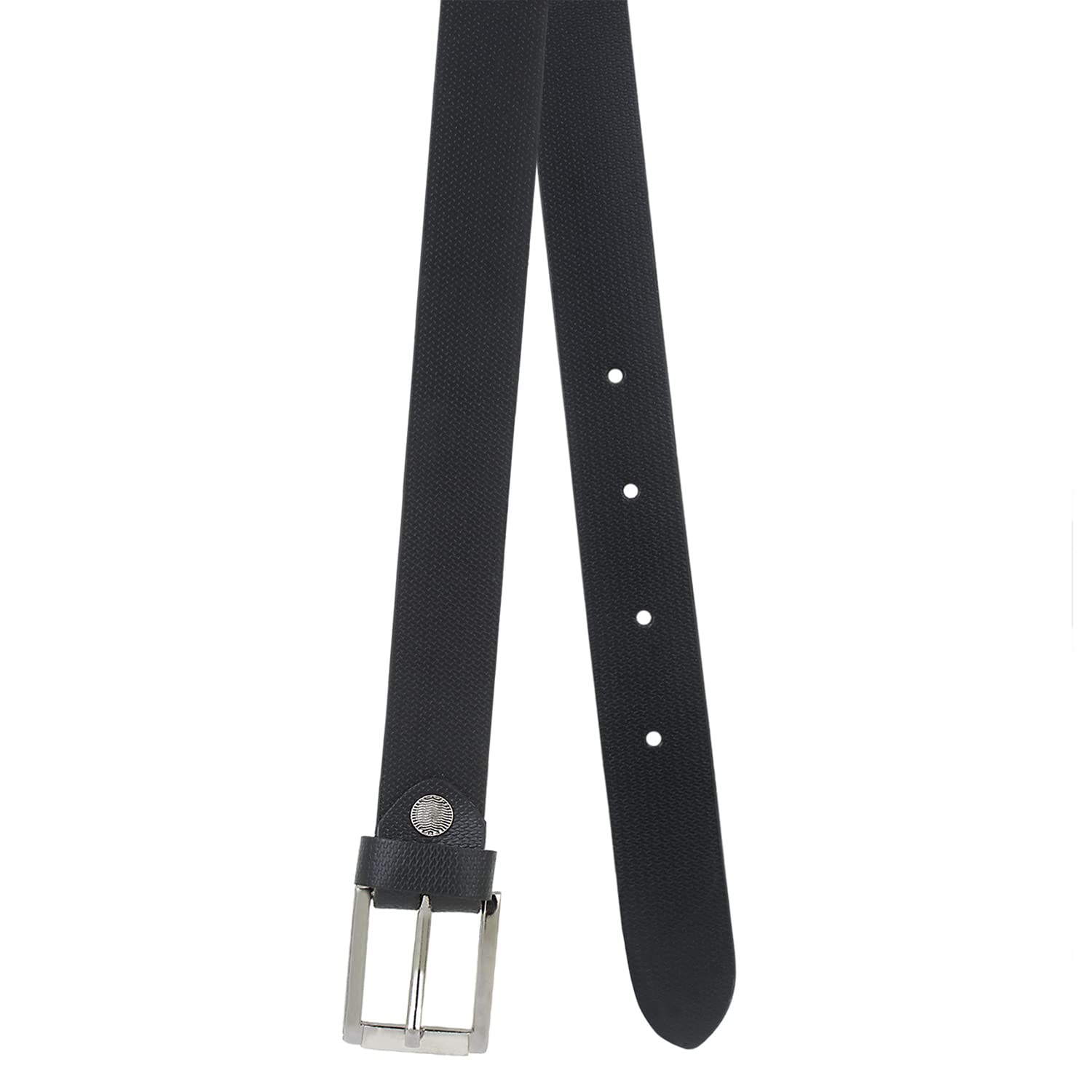 Zacharias Boy's Genuine Leather Belt for kids kb-009_Black (Pack of 1) (8-12 Years) - Image 3 thumbnail