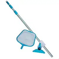 Kit Manutenção P/ Piscina - Peneira E Aspirador (cabo 2,39m) Intex