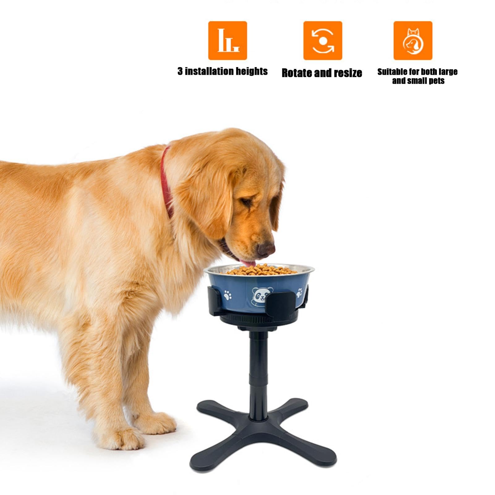 Support de gamelle pour chien – Support de gamelle surélevée simple pour