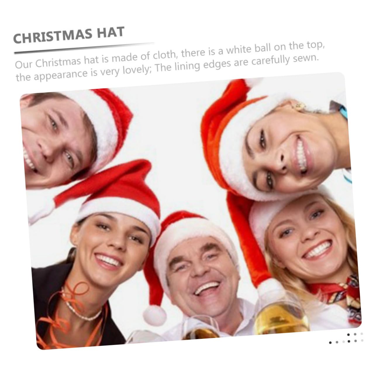 TOPBATHY 12 Pièces bonnet de noel chapeau d'hiver de noël Chapeaux de Noël Couvre-chef de christmas hat christmas de enfants de père pour hommes chiffon