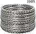 YXJSTO Razor Wire 250FT, Galvanized BTO-22 Razor Wire Fence Stretched Ribbon Barbed Wire Coils for Farm, Fence, Garden