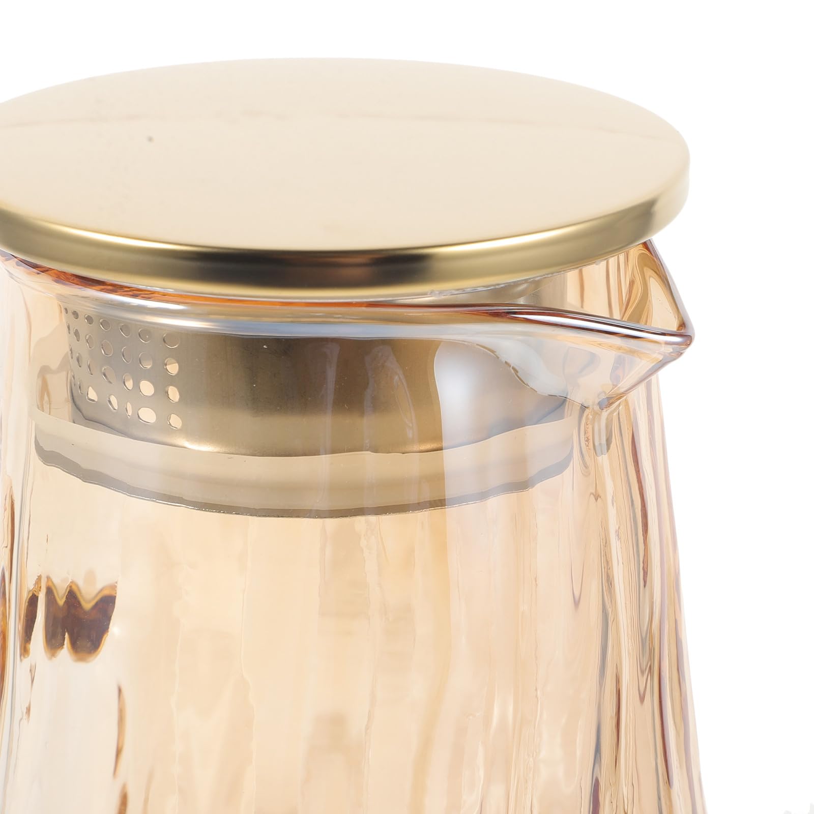 Jarra de Agua de Cristal 15 L Resistente al Calor y Frío Infusor para Té Helado y Zumos Dispensador Multifuncional para Nevera Jarra Tapa para Bebidas Infusionadas Casa