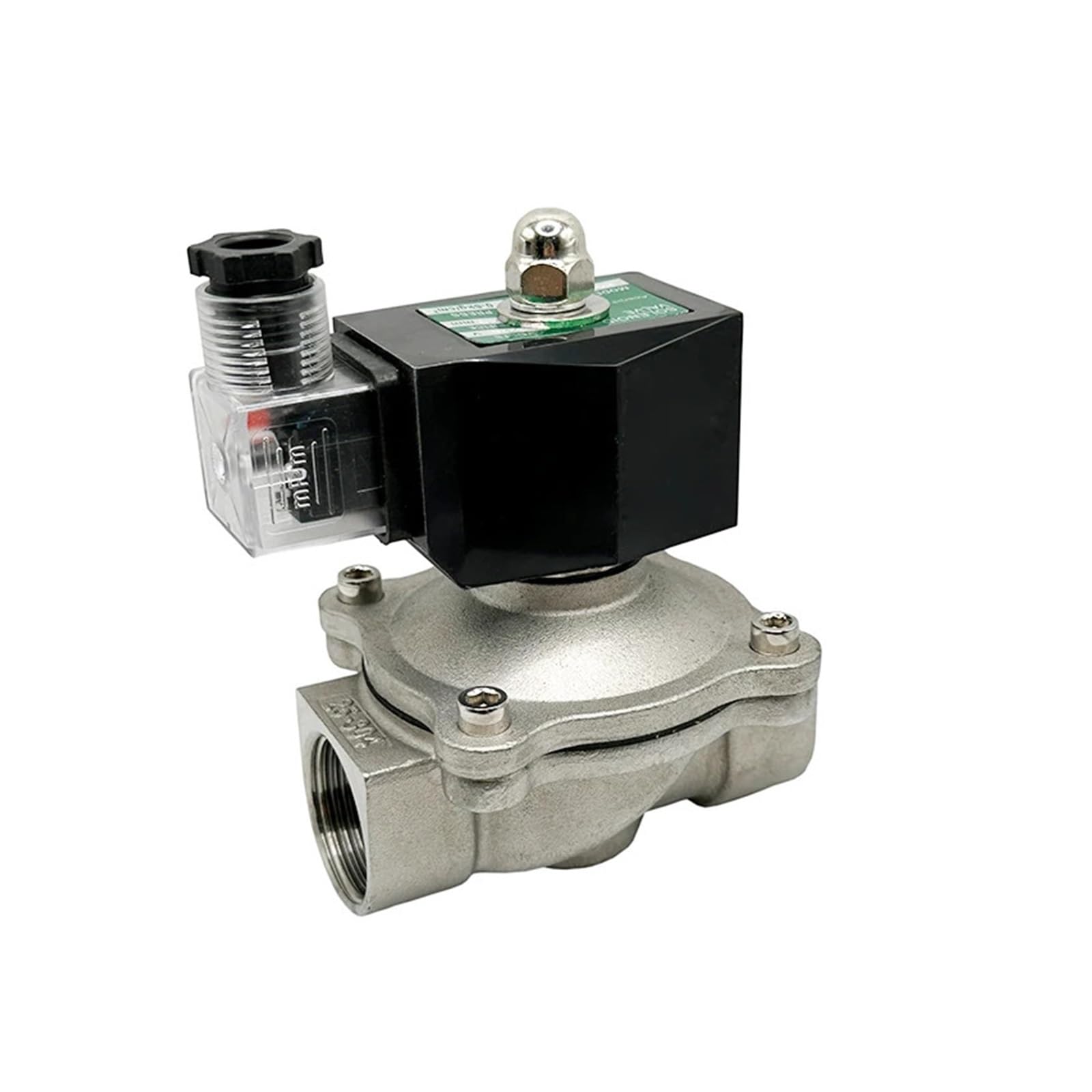 Électrovanne normalement fermée 12V contre fuite eau bobine inox