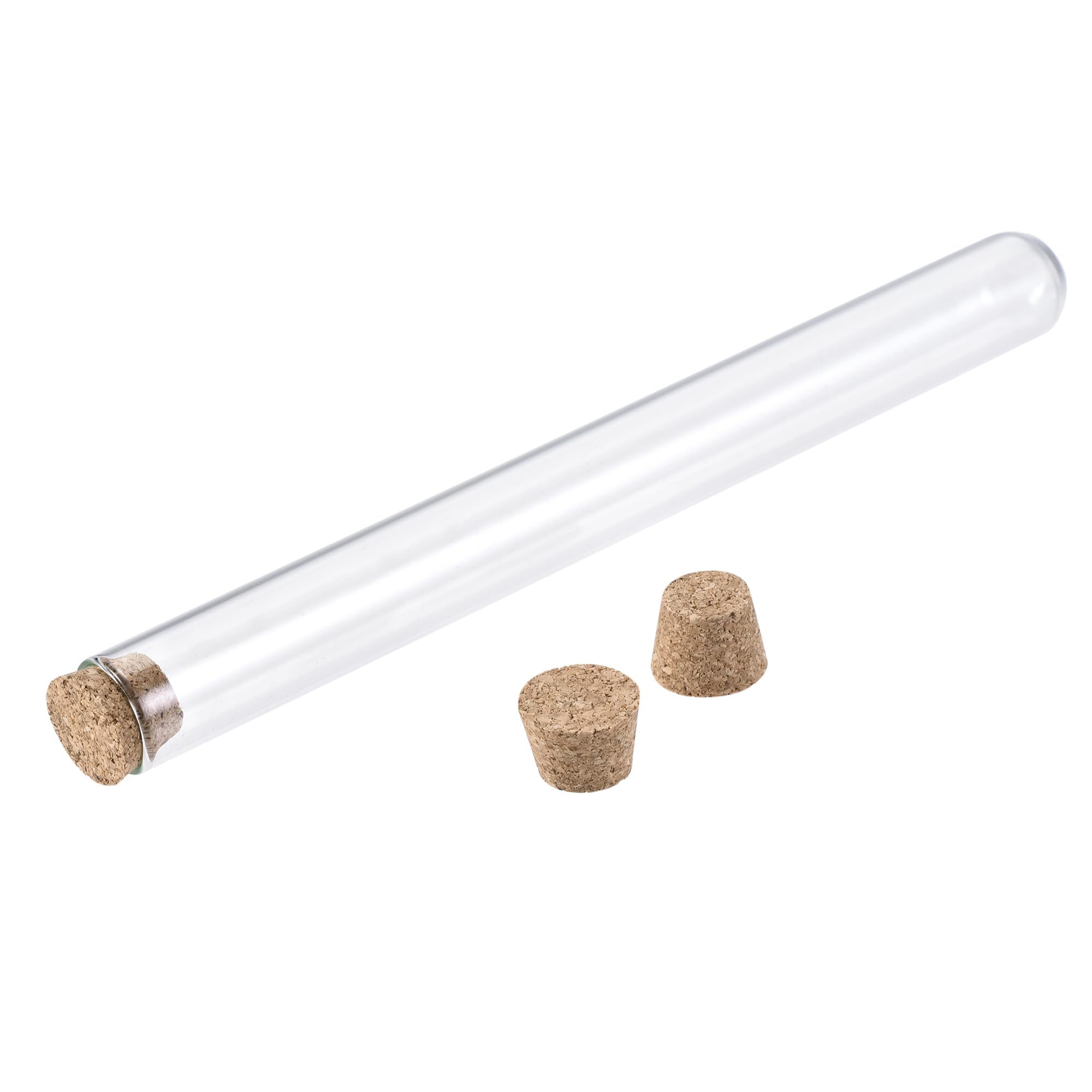 sourcing map Bouchons Coniques en Liège Bouchons en Bois 21x17x20mm pour Tubes à Essai Bouteilles 25Pcs