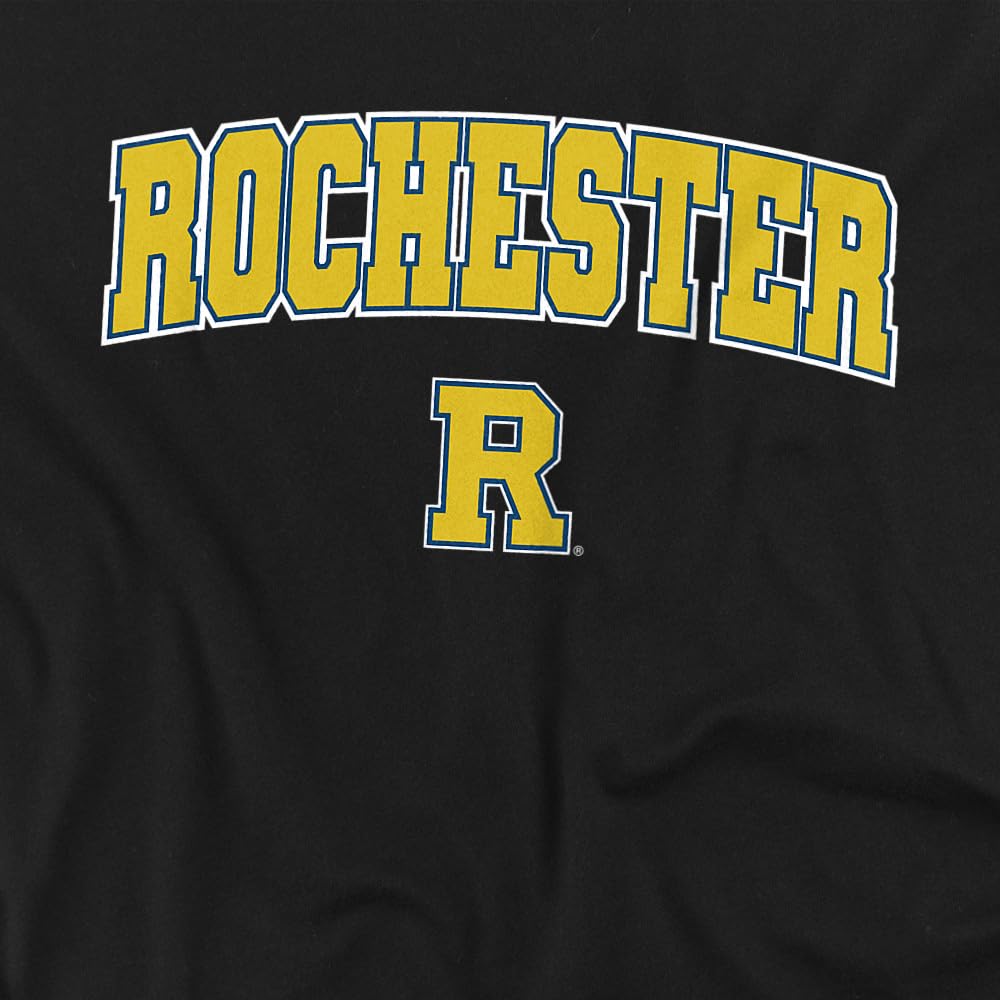 LOGOVISION University of Rochester Arch Logo Black Kids T Shirt (4) for Toddler Boys and Girls, Black