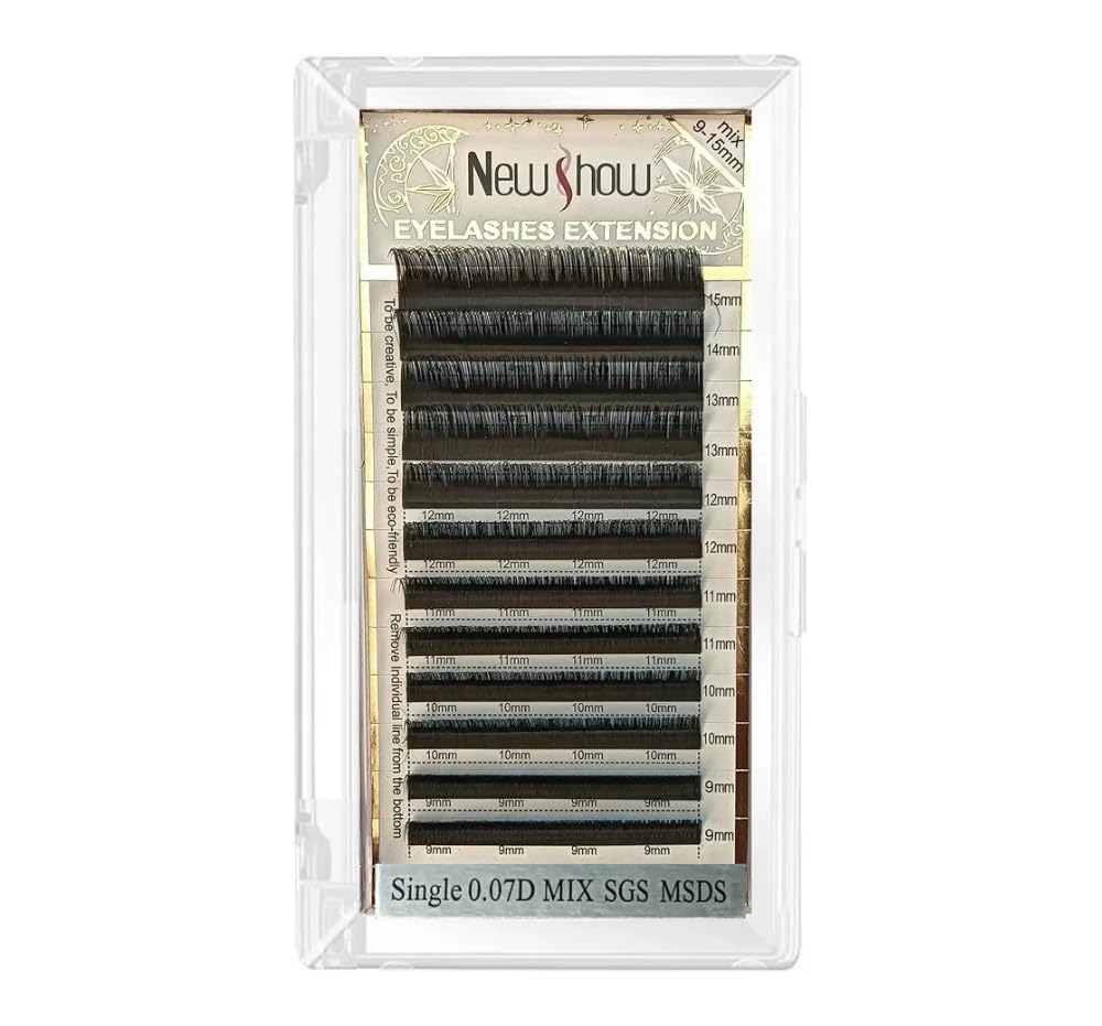 Eyelash Extension Permanent Original Hair 0.07/D Mix Size (9-15mm)-picture-31