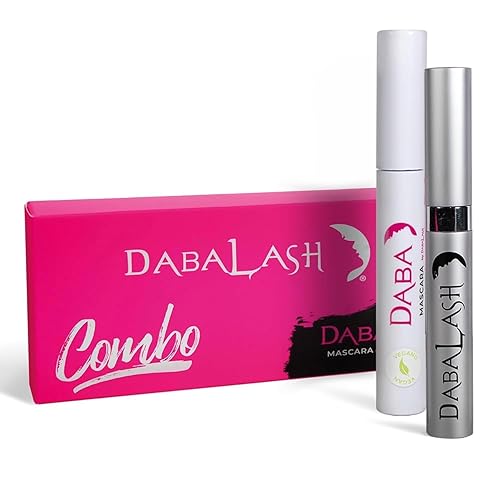 DABALASH Combo vegano  Fortalecedor profesional de pestañas y cejas y rímel vegano suave  Dale a tus propias pestañas un aspecto más largo, más
