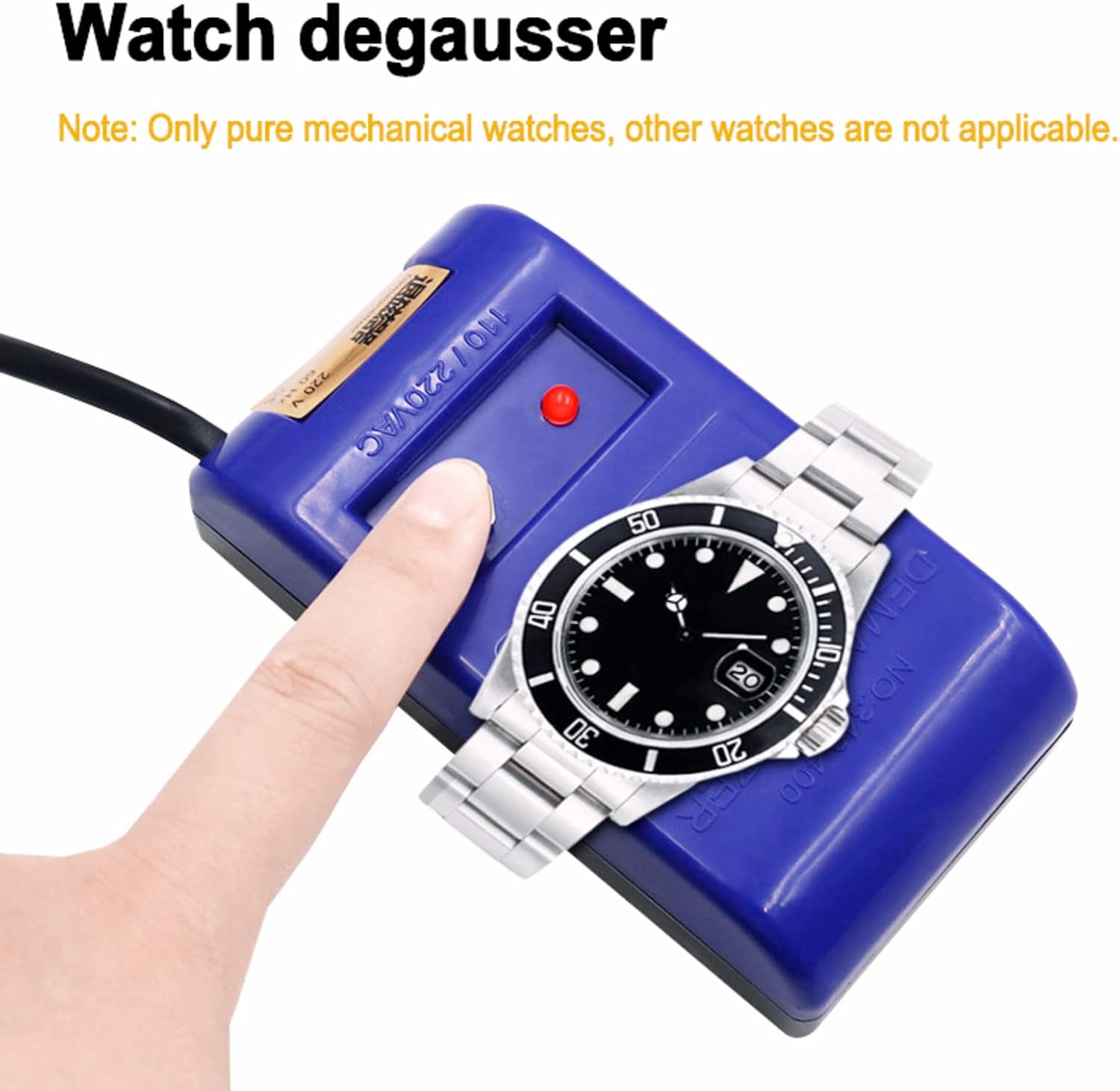 Demagnetizer, Professional Watch Demagnetizer, Watch Repair Kit, Degaussing Demagnetizer Tool, Magnetizer Demagnetizer Kit for Watch Repair Degausser 110V‑220V (US Plug)