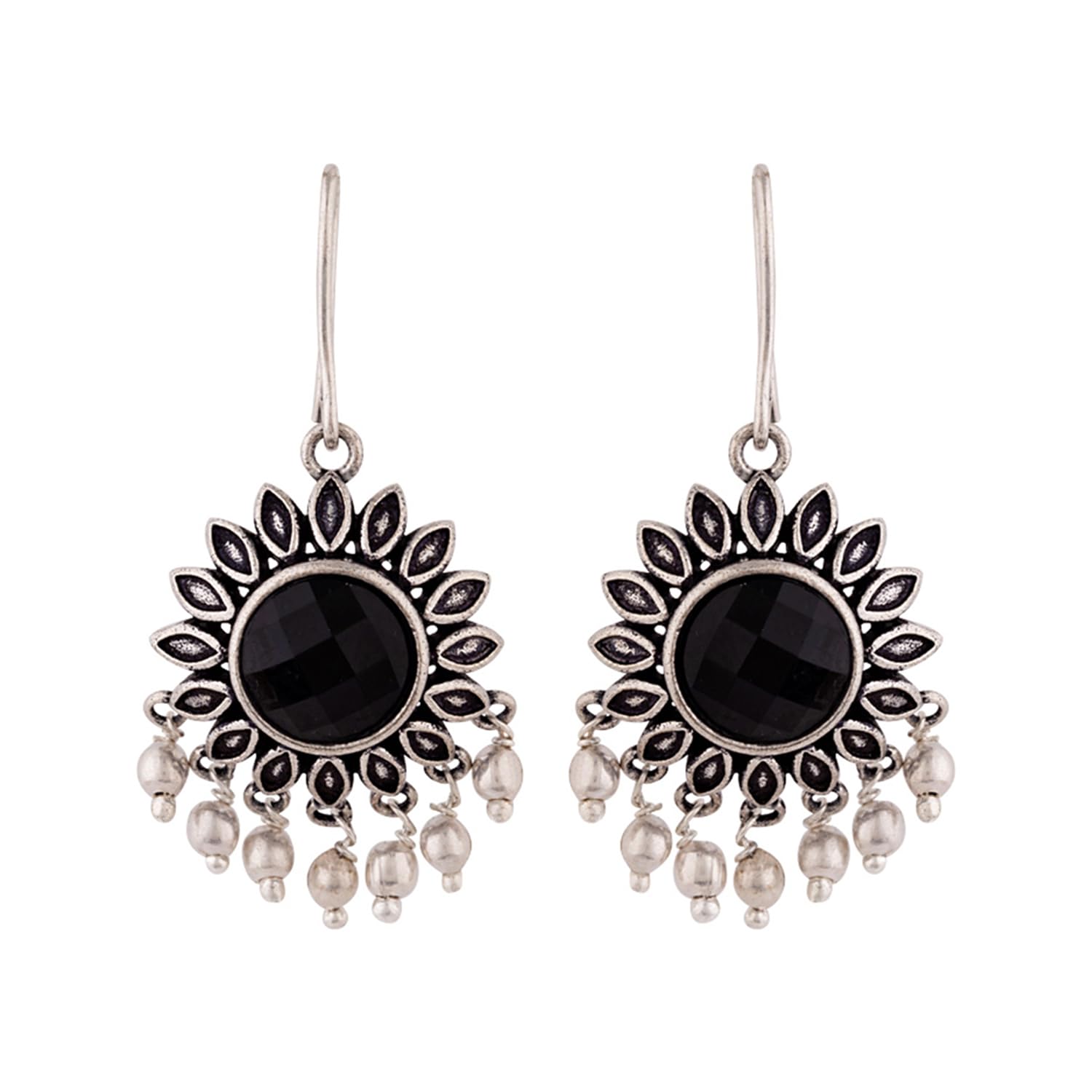 Work Essentials Round Cut Gem Earrings-image-43
