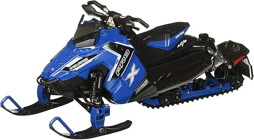 NewRay 57783B 1:16 Snowmobile-Polaris 800 Switchback Pro-X-Blue Vehículo fundido a presión, azul, unisex, para niños