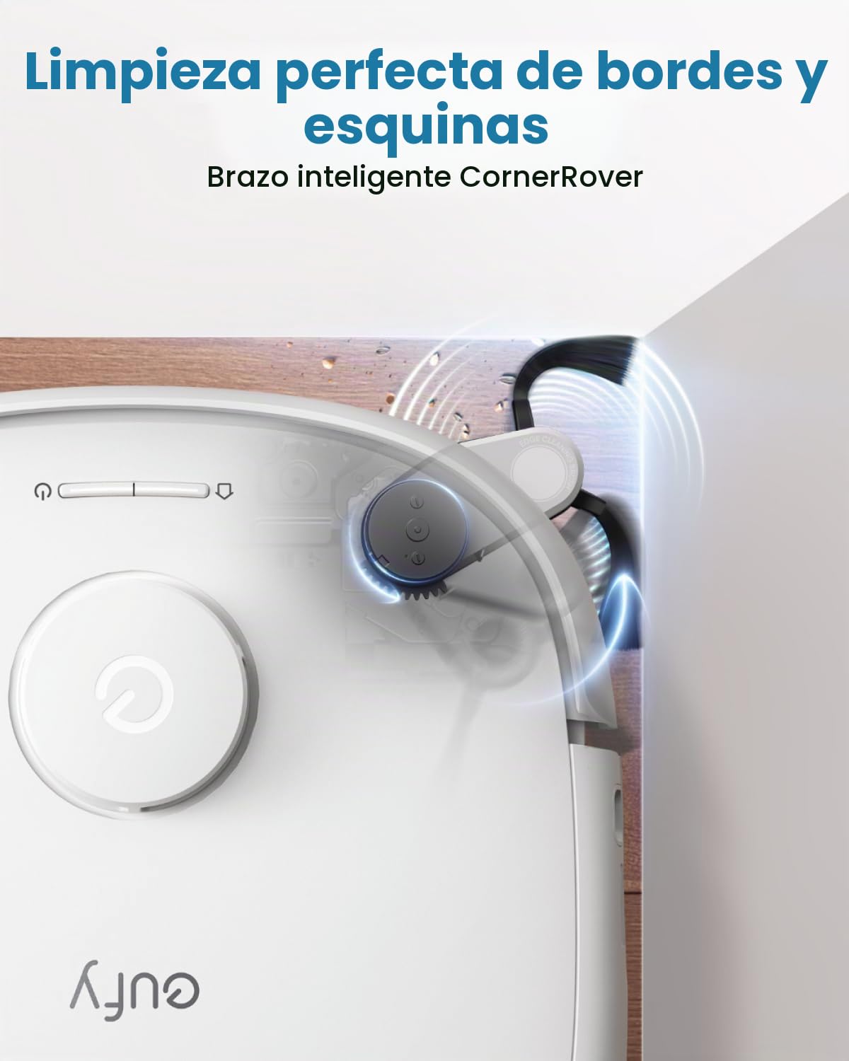 eufy Robot Aspirador Omni E25 Robot Aspirador y fregador 20.000 Pa | Sistema HydroJet, cepillos desenredantes DuoSpiral, Brazo CornerRover, estación Todo en uno | Sistema HydroJet, cepillos desenredantes DuoSpiral, brazo CornerRover, estación todo en uno