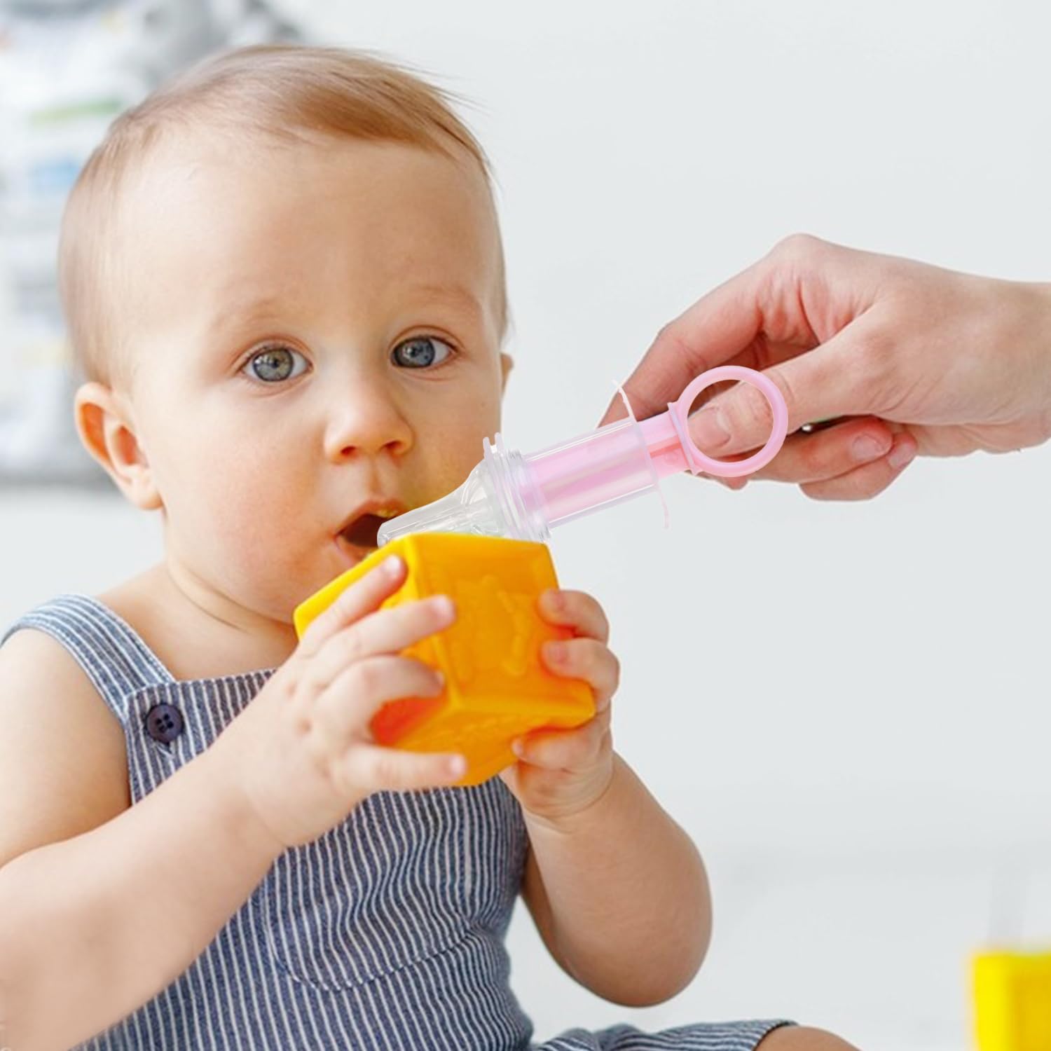 HAICN 2Pcs Oral Feeding Syringe Liquid Feeder Dispenser Silicone Feeder Liquid Inlet at Both Sides Choke-Proof Cups for Adults - Image 4