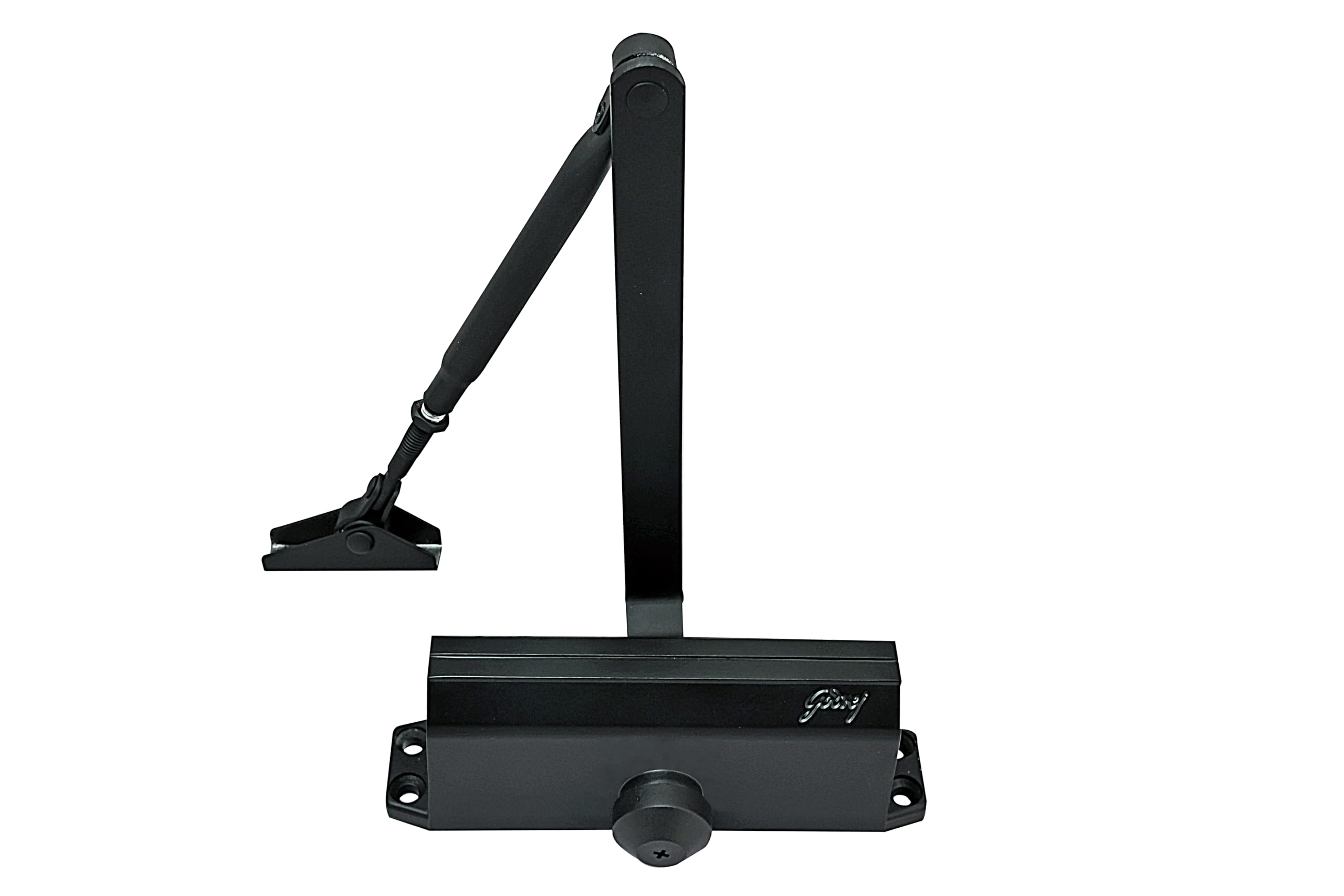 Godrej Door Closer C-071 Incrust | Matte Black Finish | Door Closer for Main & Office Doors | Supports 1000 mm Width & 60 kg Weight | Adjustable Speed | 3 Years Warranty