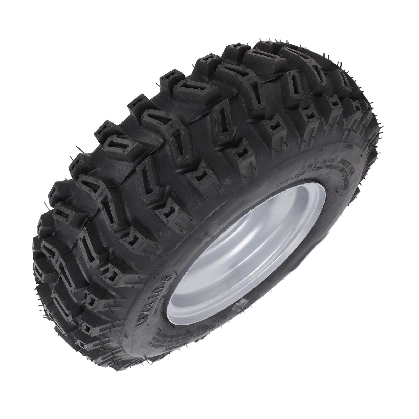 Opona do Quada 13x4,1-6 z Aluminium — Bezdętkowa Opona Terenowa Zapewniająca lepszą przyczepność i przyczepność na Błocie, Piasku i Terenie — Pasuje do Wózków, Gokartów, Rowerów, Pojazdów UTV