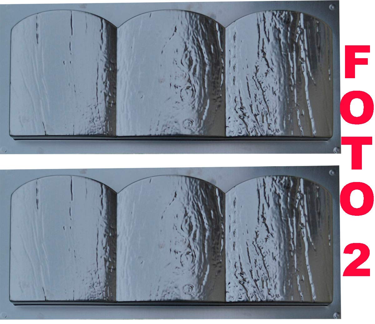 2 Pieces Edge Old Wood Board Stone MOLDS Edging Border Mould Garden Path #BR03