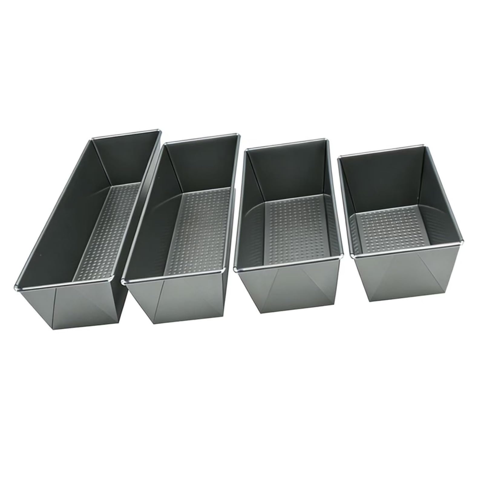 XIANTIAN Premium Loaf Tins Set of 4 – Carbon Steel Non-Stick Bread & Cake Pans Assorted – Perfect for Banana Bread, Meatloaf Pan, Sandwich Loaves & More