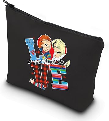WCGXKO Killer Doll Crossbody Bag Evil Doll Bride Fans Gift Horror Reusable Grocery Bag Murderous Toy Merchandise