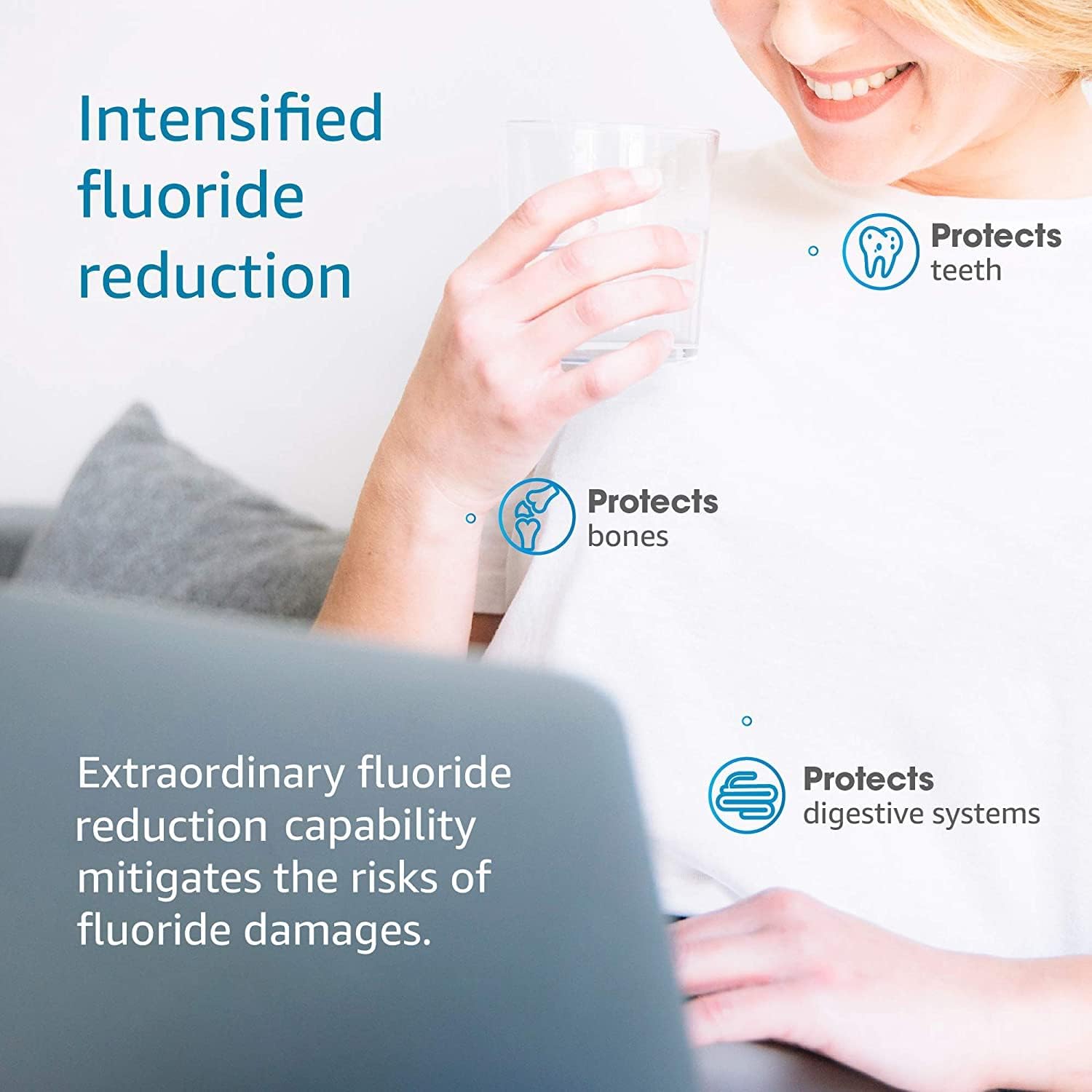 ❤ Crazy Deals AQUACREST Water Filter, Replacement for Black Filters (BB9-2) & Fluoride Filters (PF-2) Combo Pack and Gravity Filter System - Includes 2 Black Filters and 2 Fluoride Filters