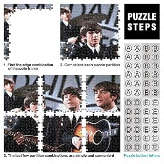 The Beatles Puzzles De 500 Pièces pour Enfant Adultes,Family Fun Groupe de Rock Musique Thème Puzzles De 500 Pièces pour Enfant Adultes Cadeaux 500pcs (52x38cm) - Les Beatles, Paul McCartney, John Lennon, RIngo Starr, George Harrison The Beatles Puzzles De 500 Pièces pour Enfant Adultes,Family Fun Groupe de Rock Musique Thème Puzzles De 500 Pièces pour Enfant Adultes Cadeaux 500pcs (52x38cm) – Image 4