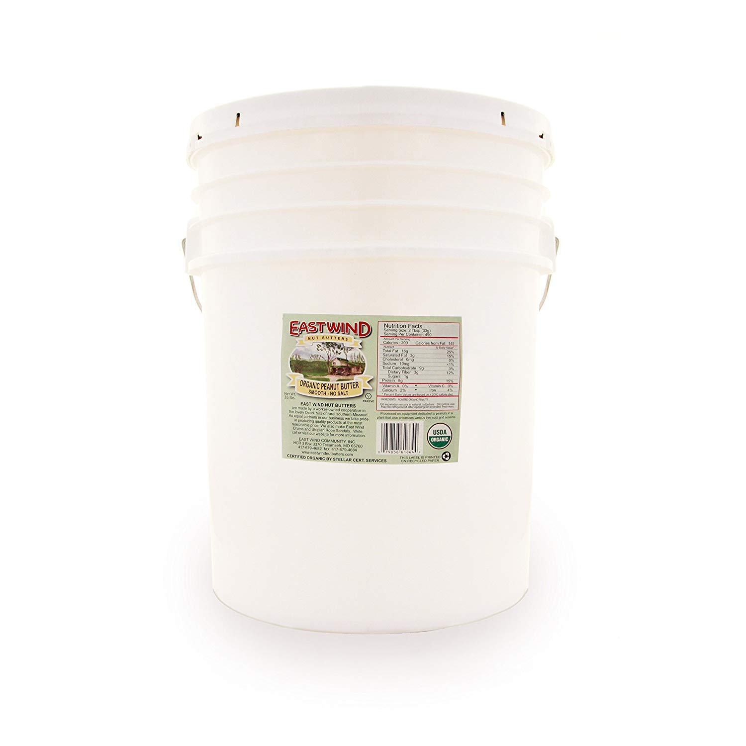 INGREDIENTS Peanut Butter Smooth Ns by Eastwind – 16 Fl Oz (Pack of 1), Model 079858518265