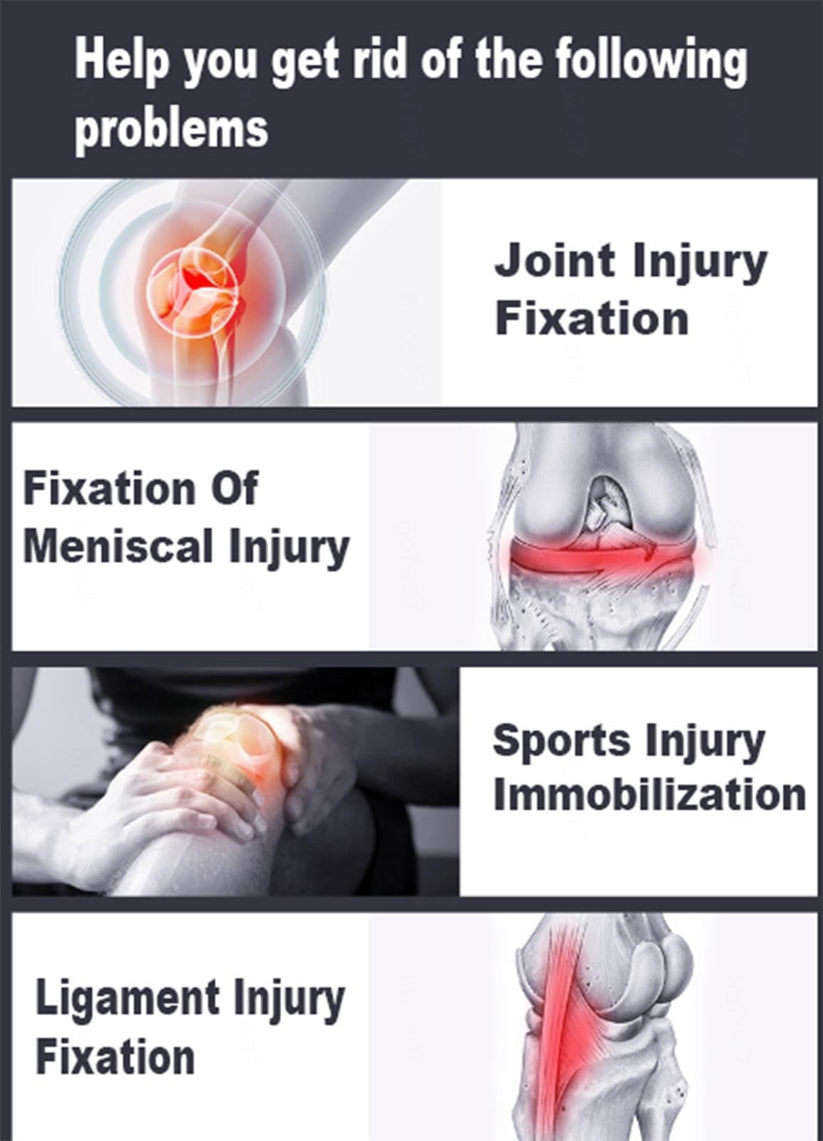 Rodillera con Bisagras para Hombres y Mujeres,Inmovilizador de Rodilla Ajustable Posoperatorio con Estabilizadores Laterales para Recuperación Posoperatoria,Artritis,ACL,Rotura de Menisco