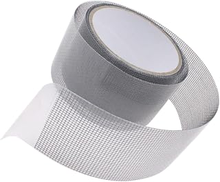 DOITOOL 2 Rolls Screen Patch Repair kit Glass Fiber Repair Subsidy Window screening Household Repair